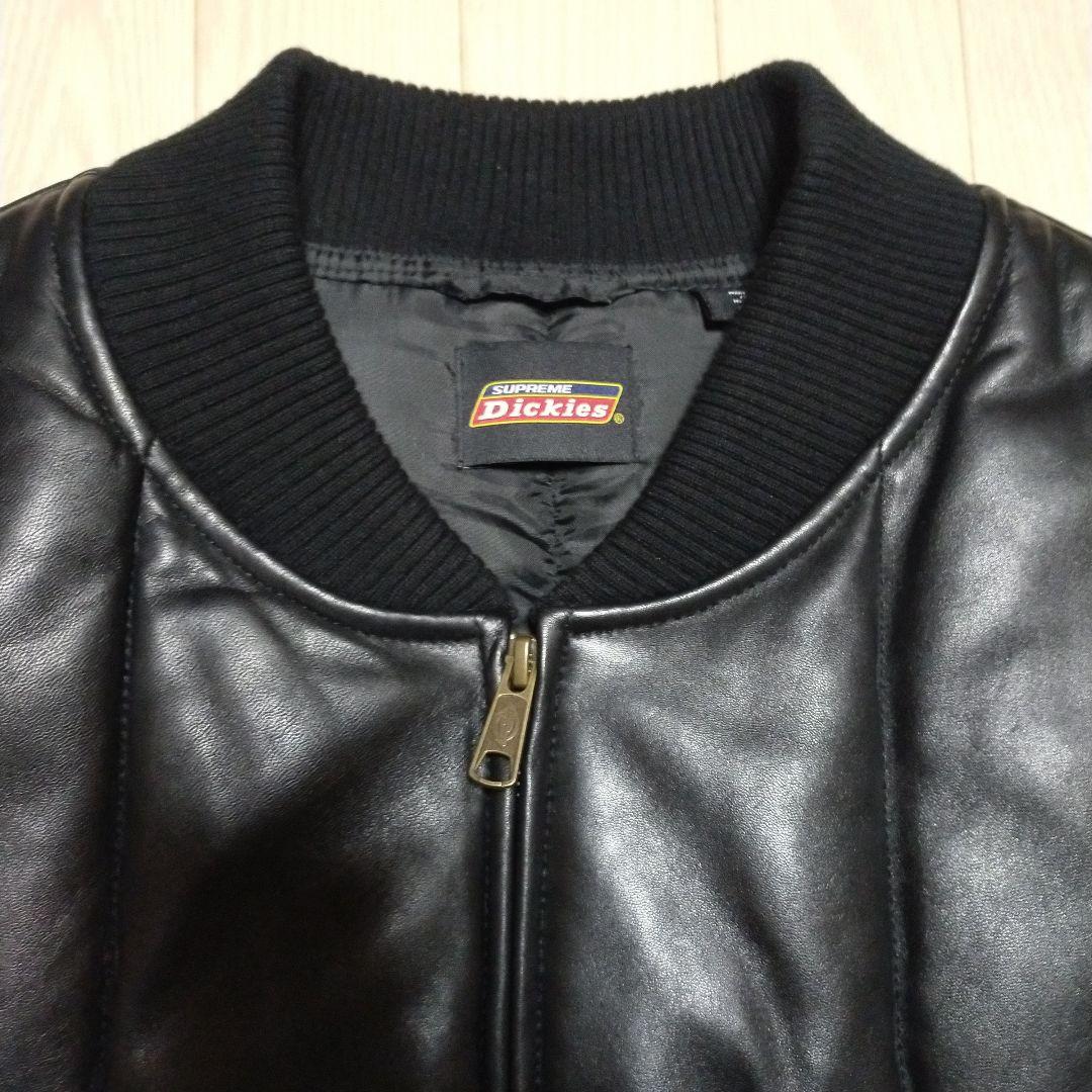美品　Supreme × Dickies コラボコレクション　レザーワークベスト