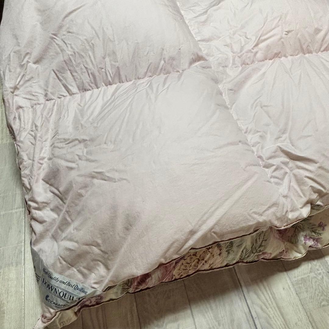ロマンス小杉　ハンガリーホワイトグースダウン95% シングル　羽毛掛け布団