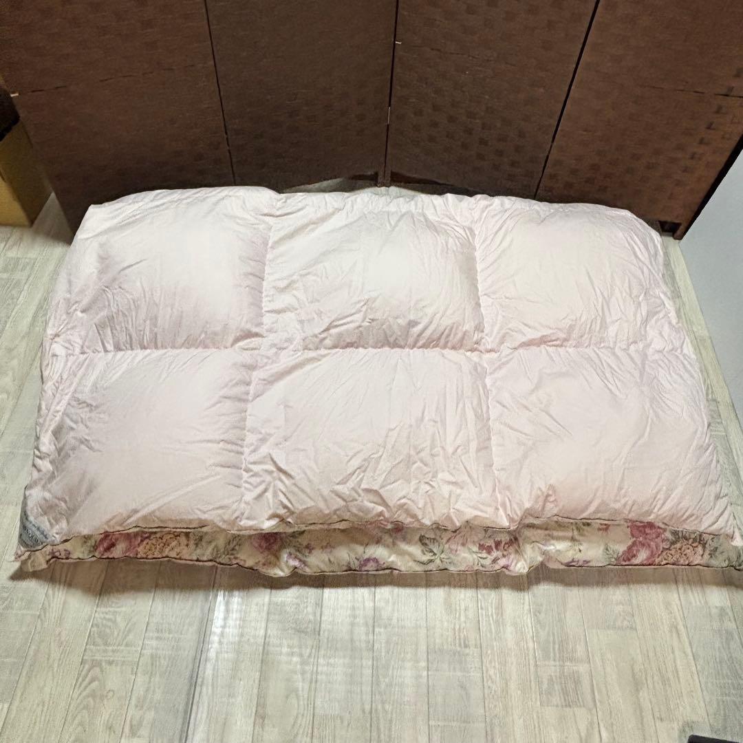 ロマンス小杉　ハンガリーホワイトグースダウン95% シングル　羽毛掛け布団
