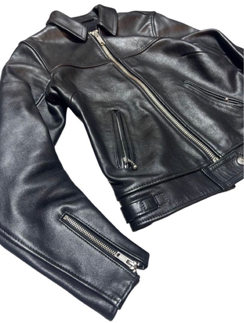 666 ライダースジャケット LJW-4TF 黒 日本製　サイズ34