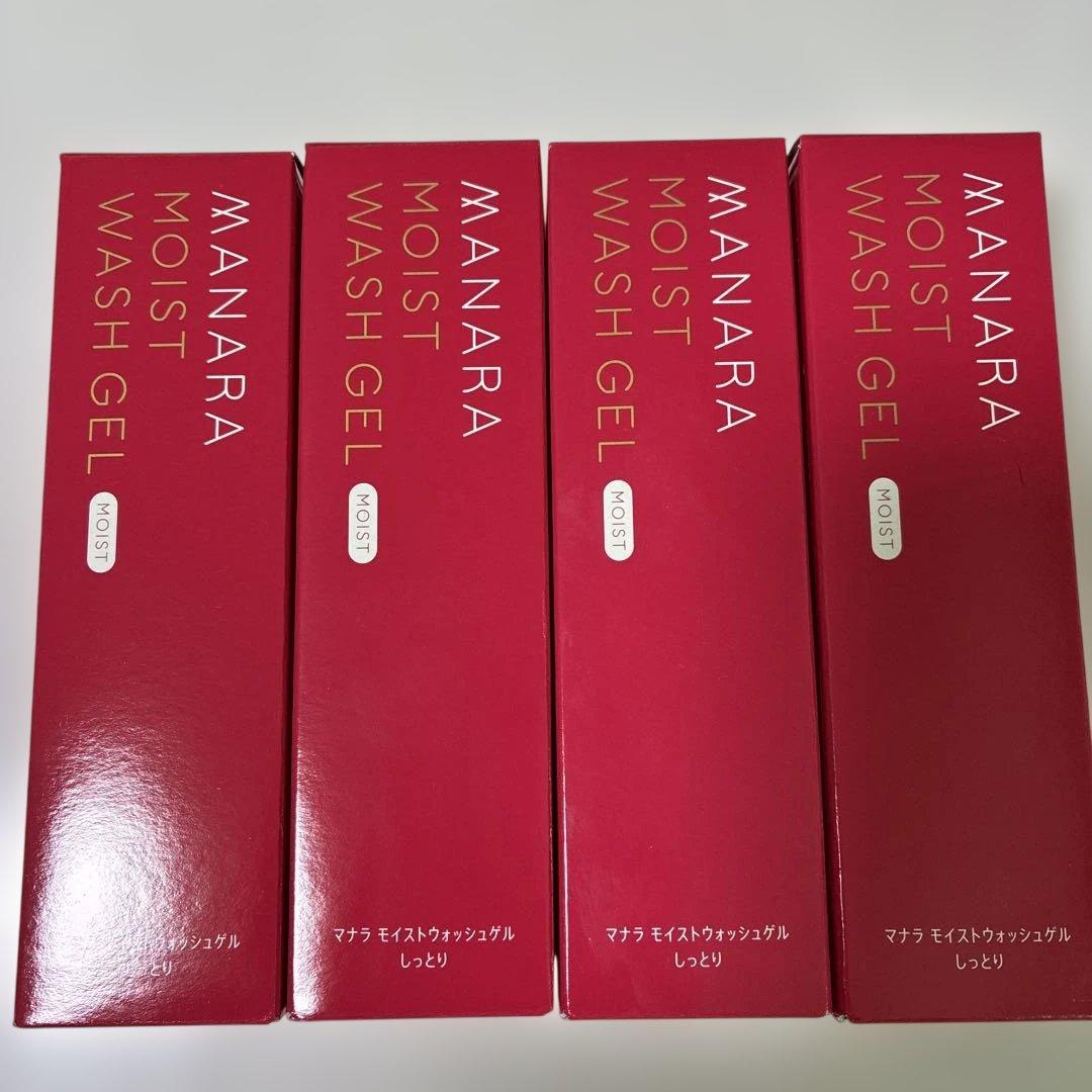 【新品未開封】　マナラ　モイストウォッシュゲル　美容液洗顔料　120ml 4本