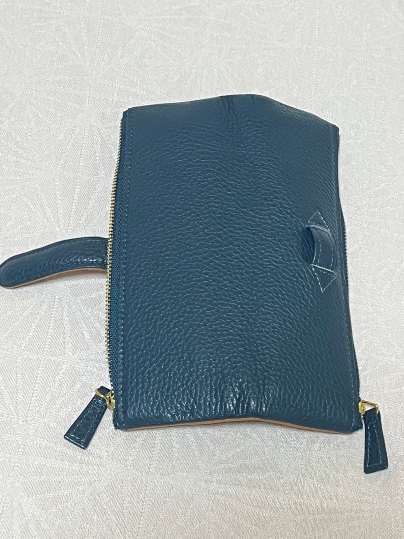 C COMPANY LIMITED ターコイズブルーレザー筆箱