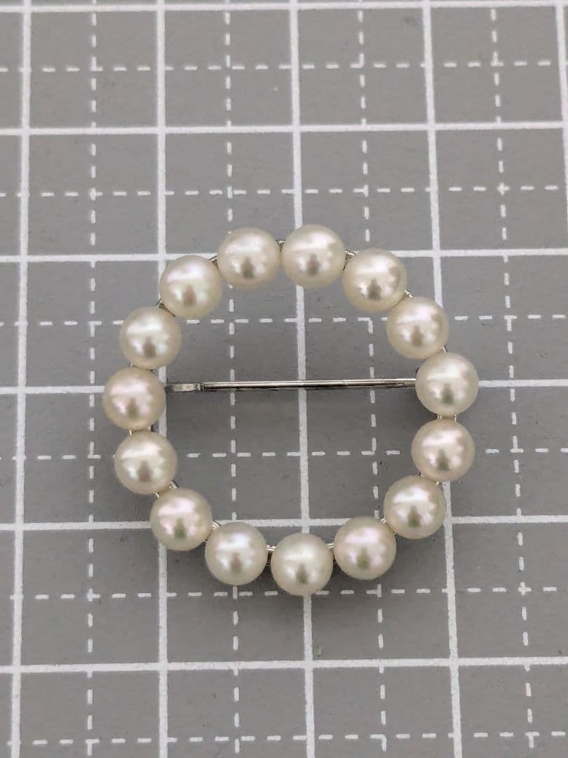 み*＠様 MIKIMOTO　パールブローチ　サークル　SILVER