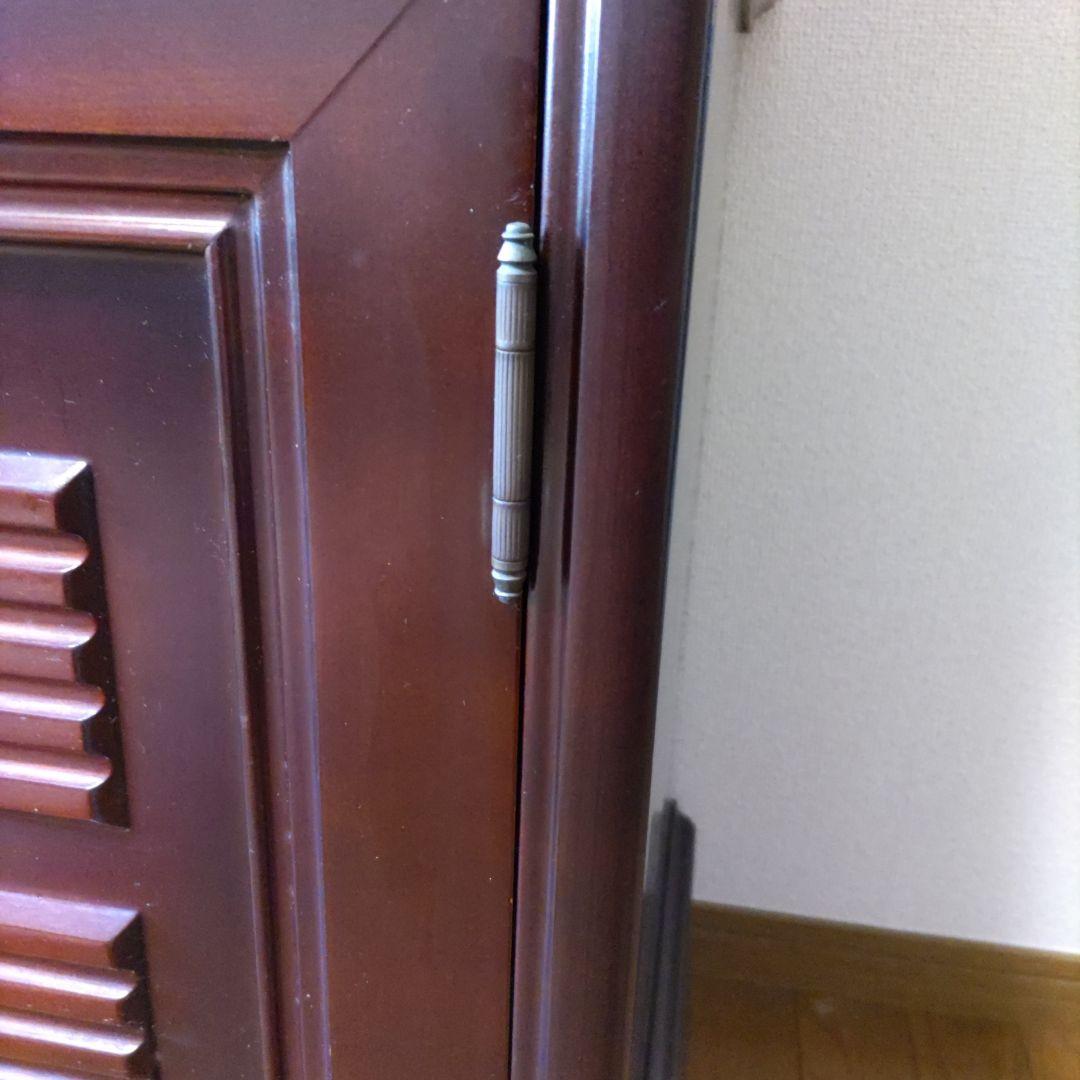 高級書棚桜　ガラス扉　　送料込み