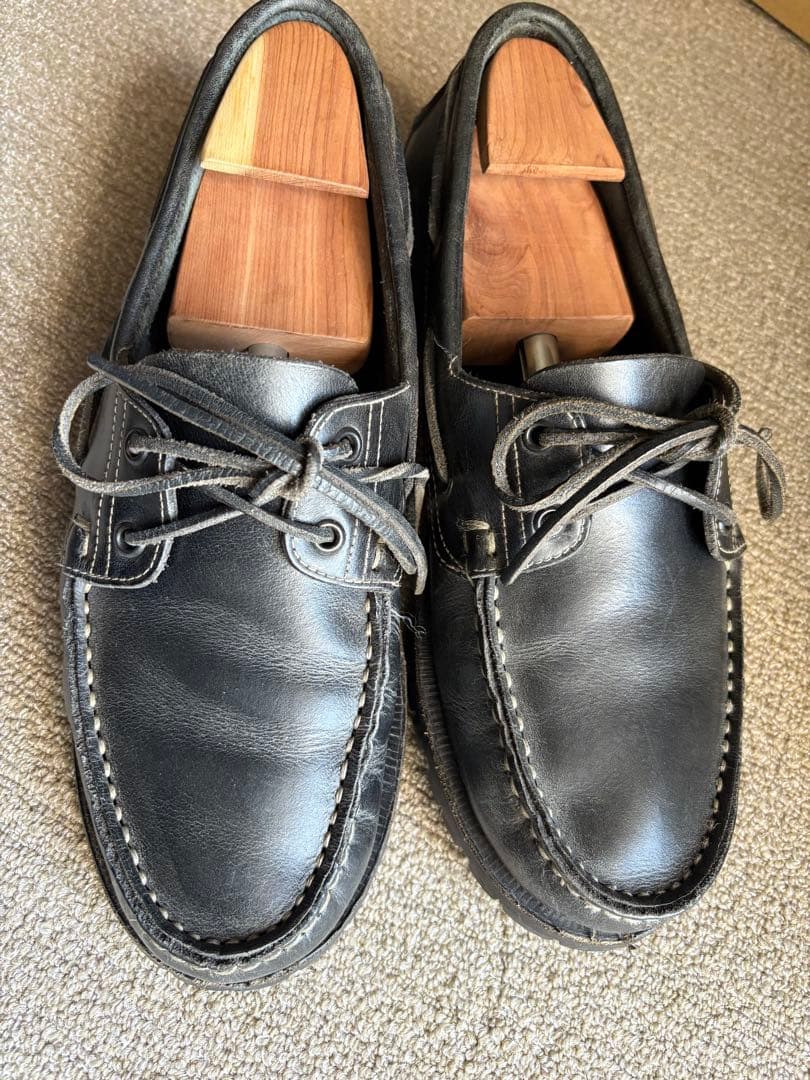 春夏パラブーツ バース 改ビブラム8.5 paraboot barth navy