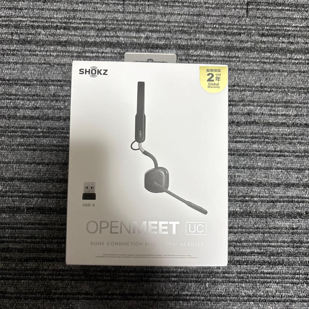 【新品未開封】SHOKZ OPENMEET ワイヤレスヘッドセット　イヤホン