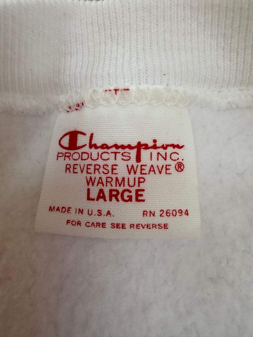 【美品】90s USA チャンピオン　リバースウィーブ　胸目無し　Lサイズ