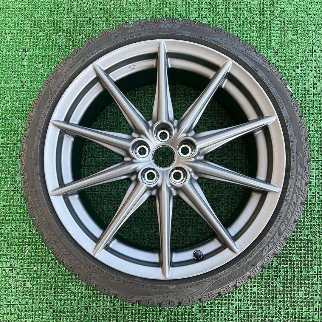 スバル BRZ純正 アルミホイールセット215/40R18 ナンカン 1本③