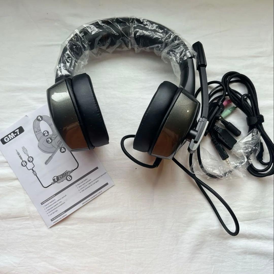 ゲーミングヘッドセット ヘッドセット マイク ゲーム PC ヘッドホン