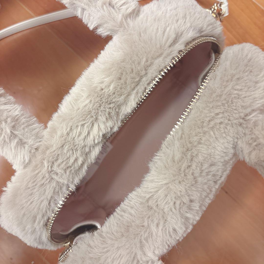 FURFUR エコファースクエアボストンバッグ ベージュ ★