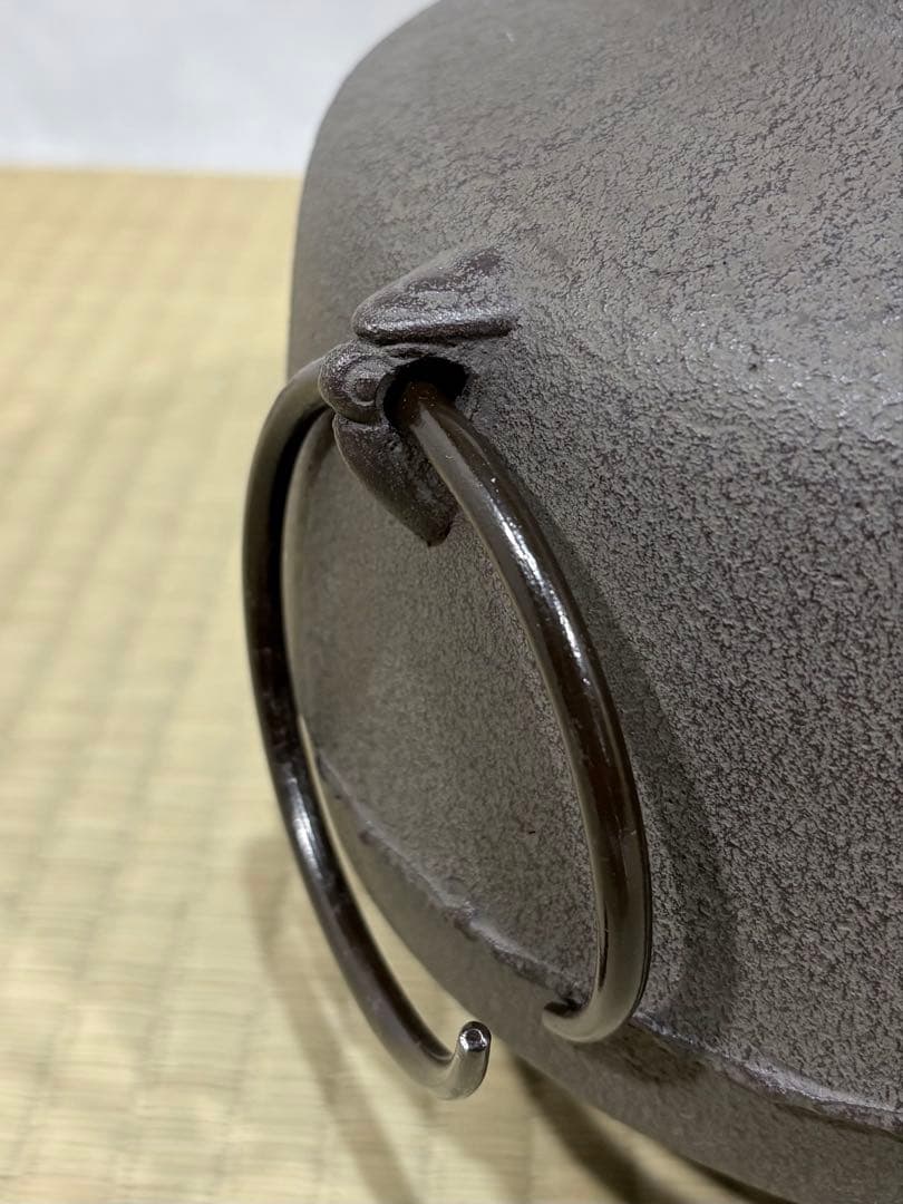 釜師　菊地政光造　阿弥陀堂釜　美品　共箱　茶道具　送料込