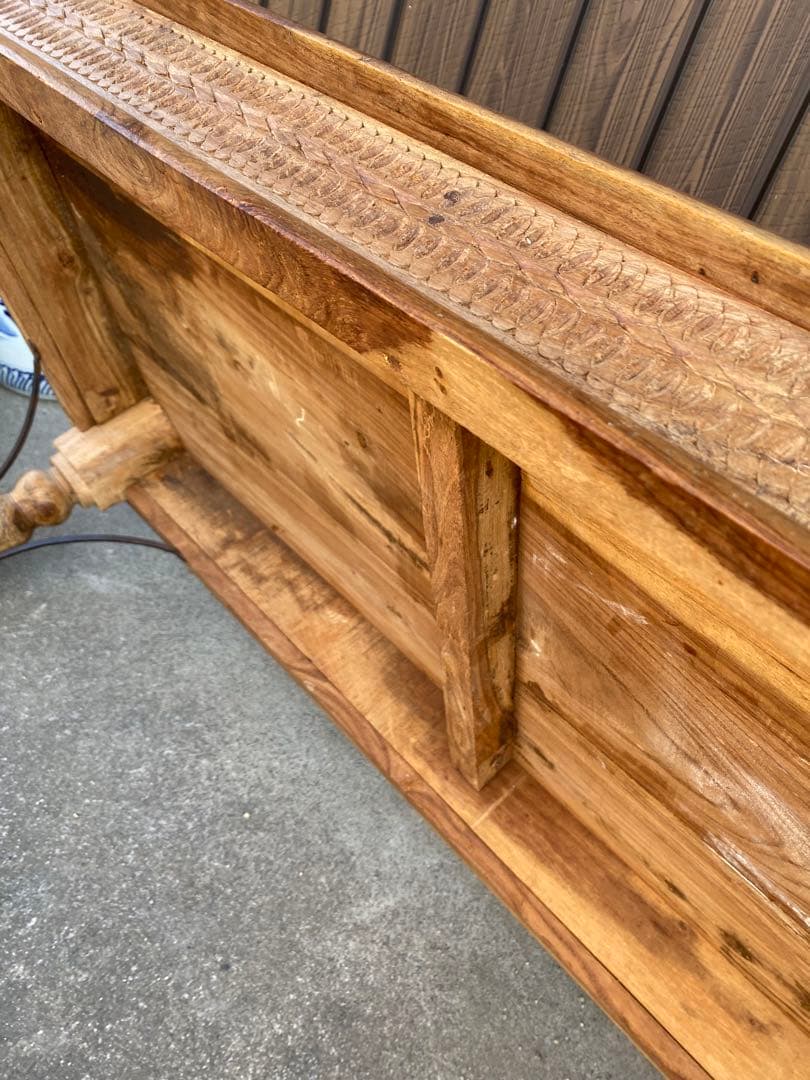 木製ローテーブル　メキシコ　ヴィンテージ　什器　店舗　ディスプレイ　アンティーク