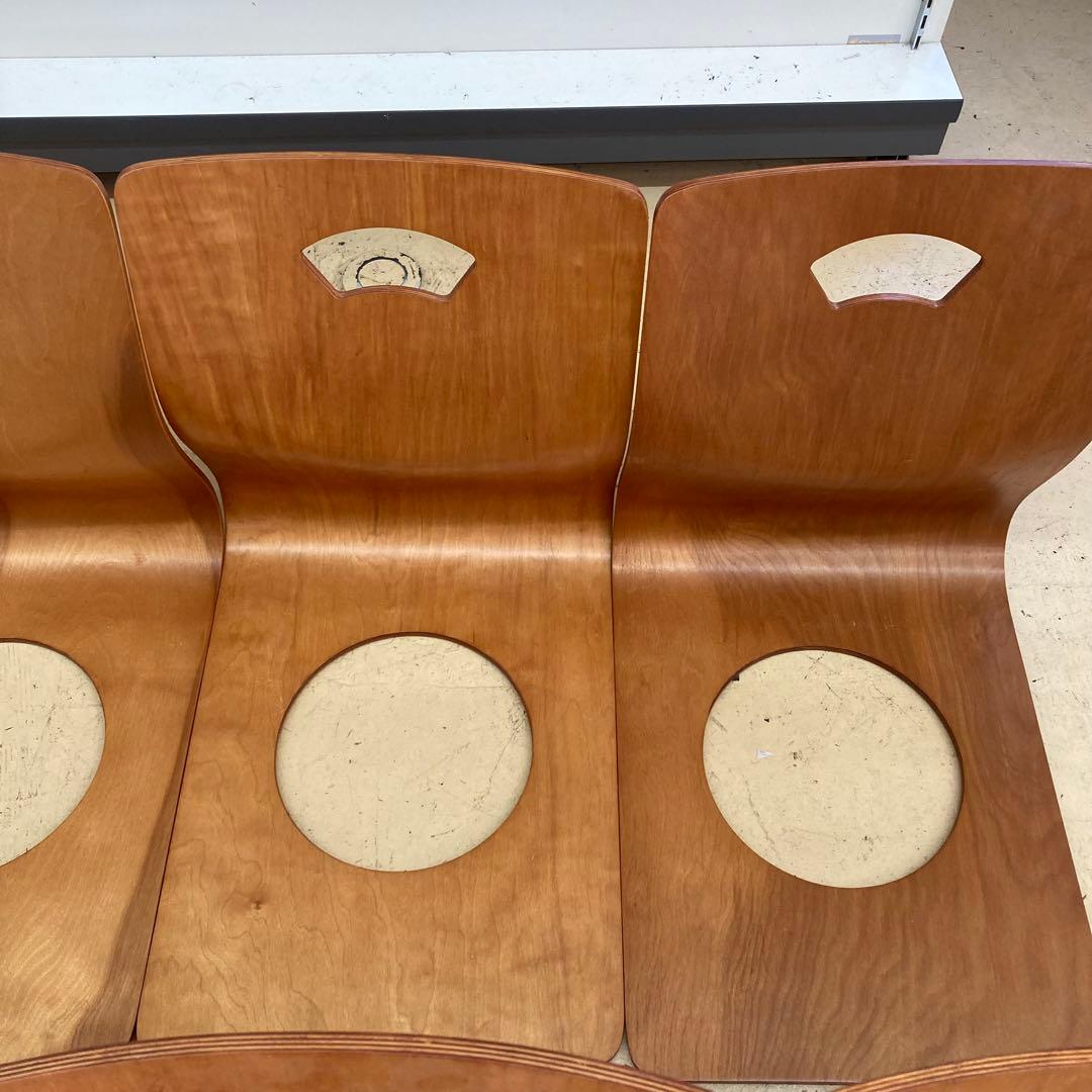 木製座椅 昭和レトロ 旅館 和室 6脚セット