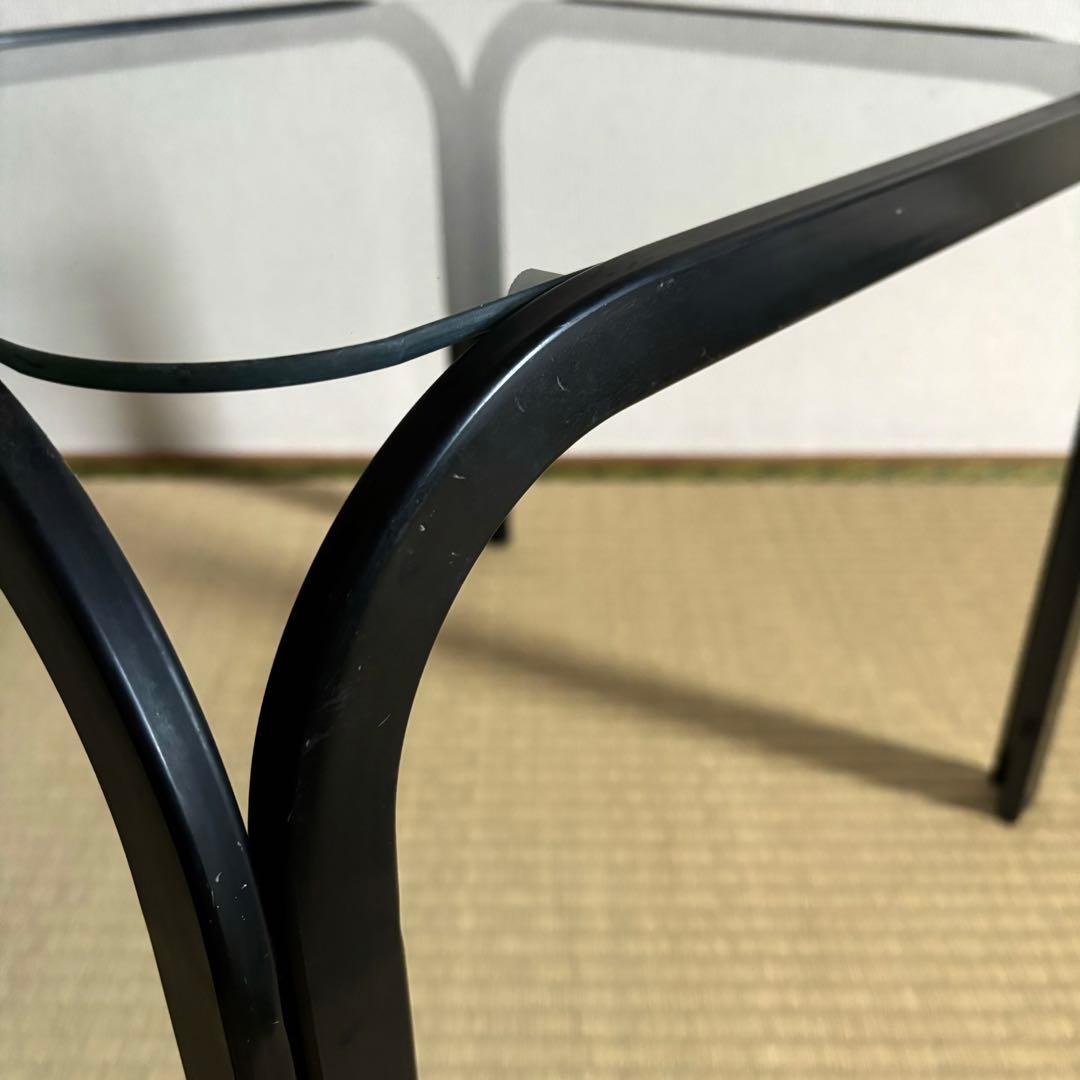 アイアンフレーム ガラステーブル コーヒーテーブル レトロ ミッドセンチュリー