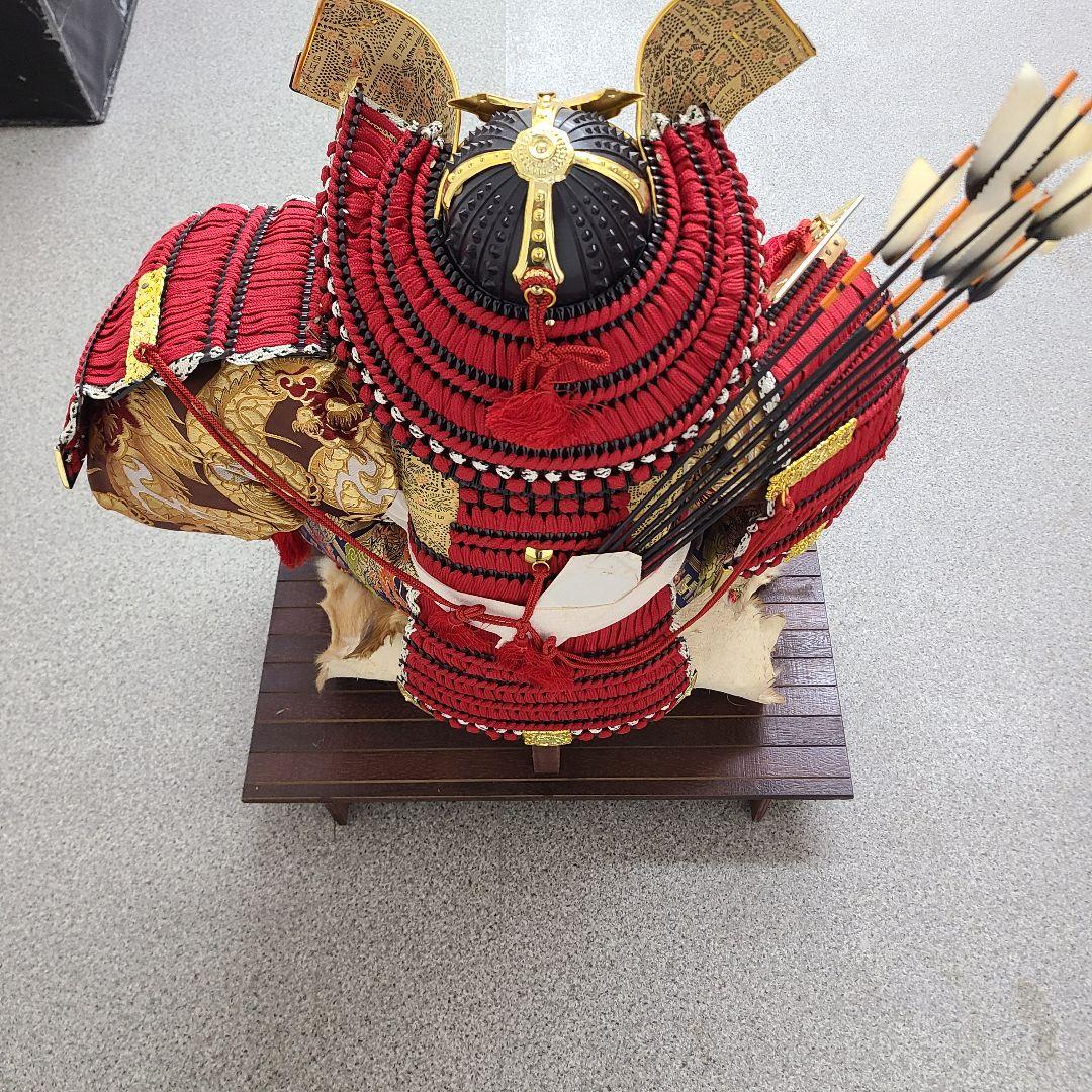 五月人形 赤と金 武士の鎧(送料込み)