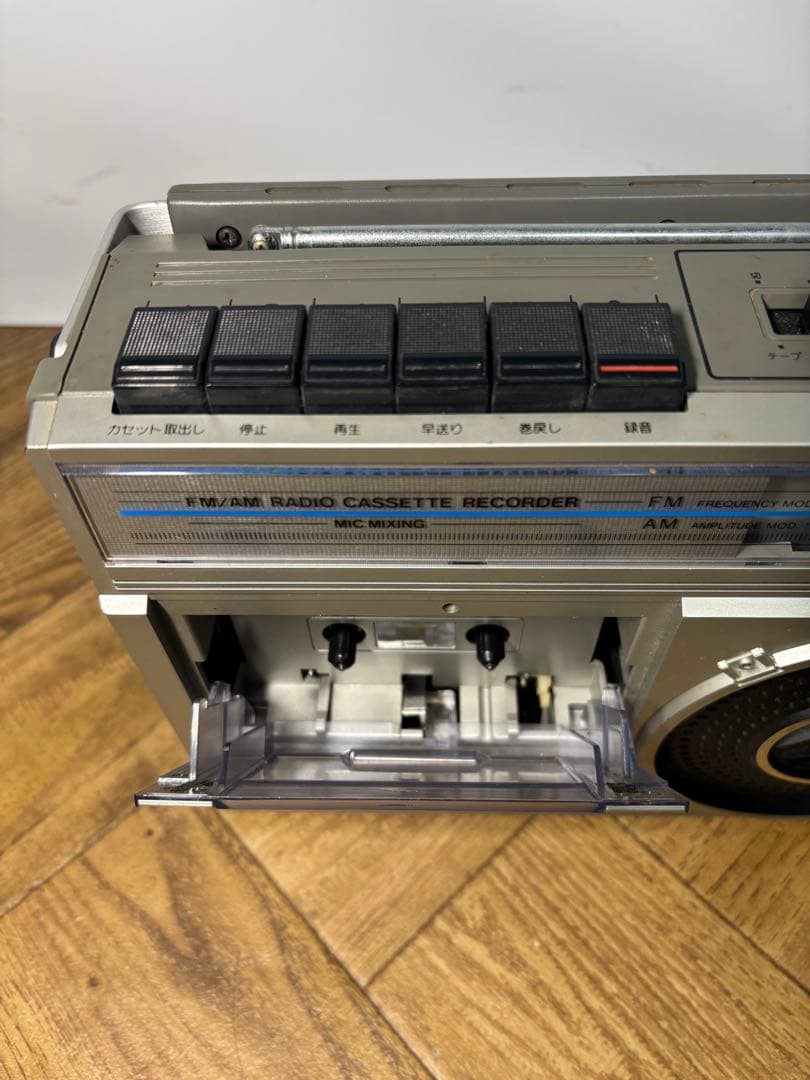 ◆通電OK◆SHARP◆ラジカセ◆GF-108M◆ラジオ◆カセットレコーダー