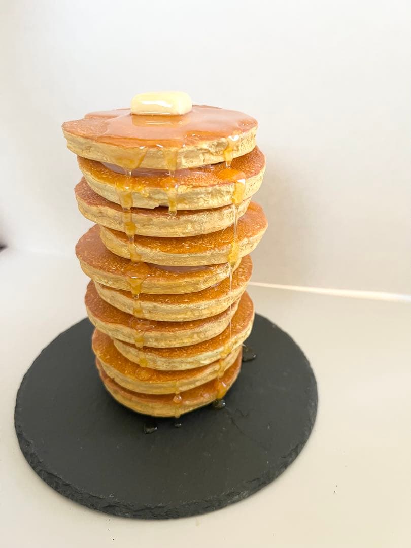 食用サンプル　メガ盛り10段パンケーキ　ホットケーキ　デカ盛り