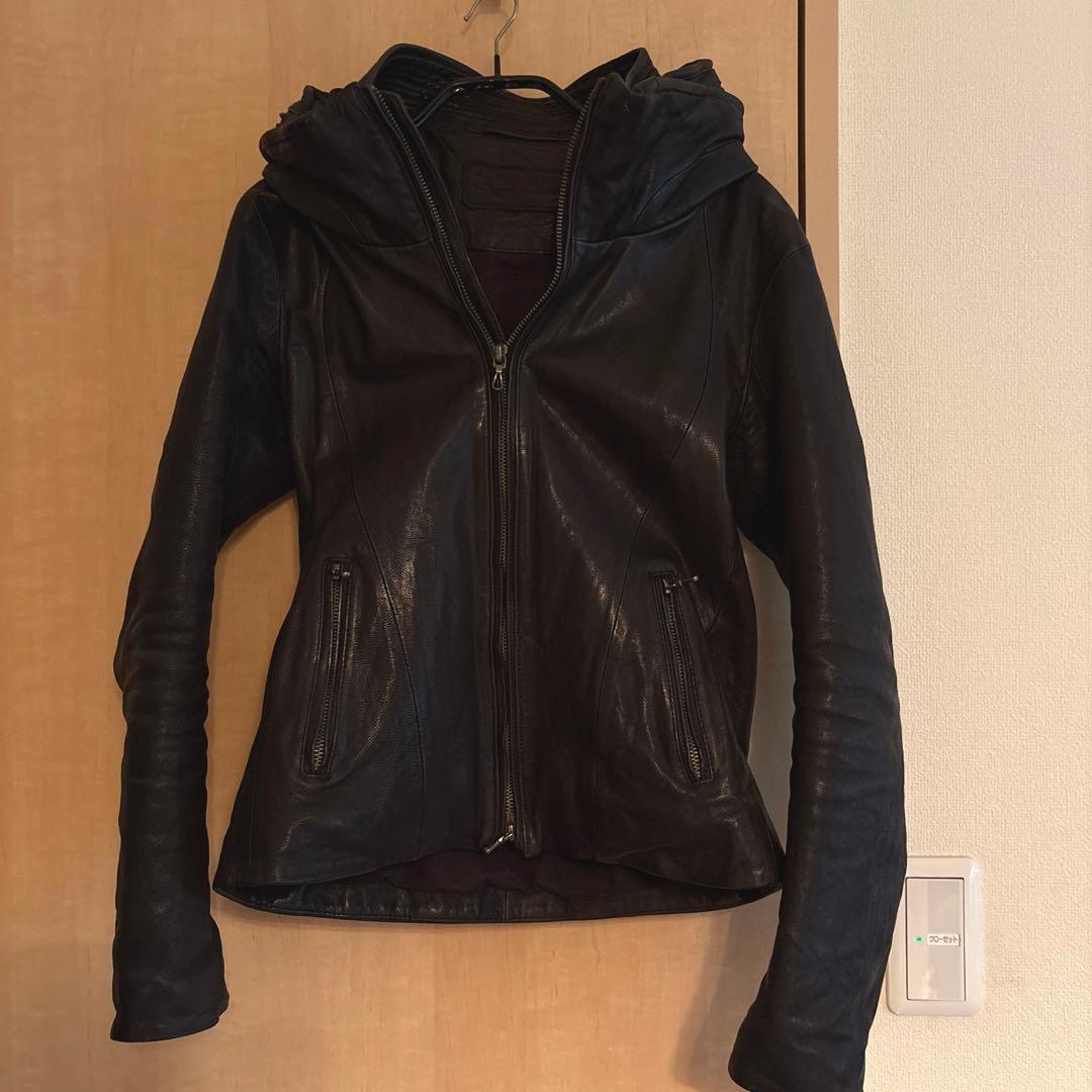 【美品】goa ゴア ビッグフード レザー ジャケット