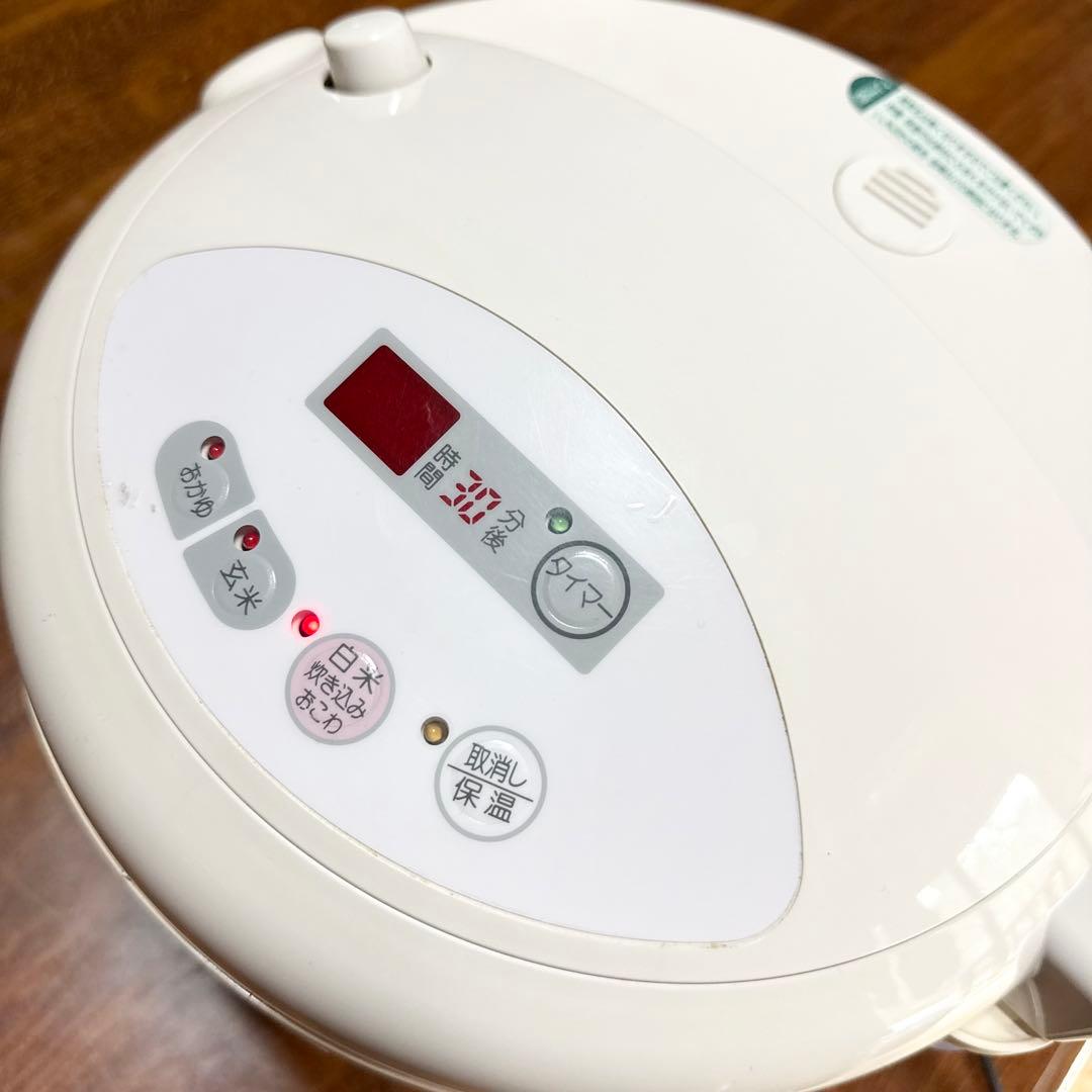 【レア】象印 炊飯器 NMP-E15 8.5合 大容量 花柄 昭和レトロ 家電