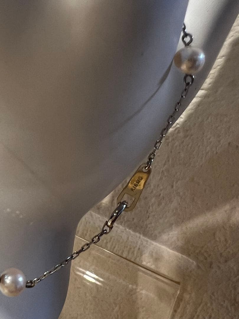 K18WGパール ブレスレット 長さ17.5㎝　刻印あり