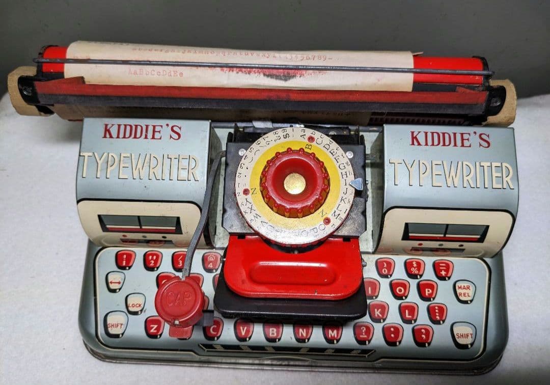 ●ヴィンテージ　ブリキ　TYPET タイプライター 昭和レトロ