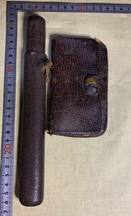 煙管入れ 時代 古い喫煙具 古道具 骨董 キセル入れ キセルケース