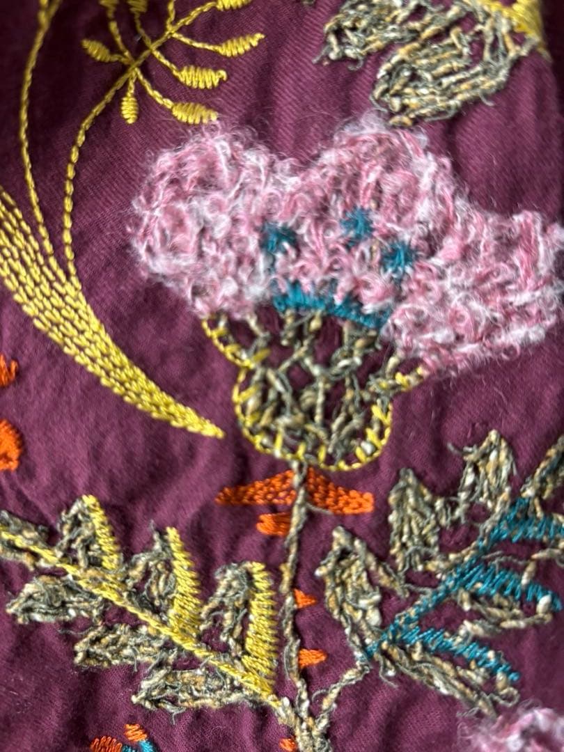 ☆新品☆ M.＆KYOKO コットン 袖刺繍がエレガントなブラウス