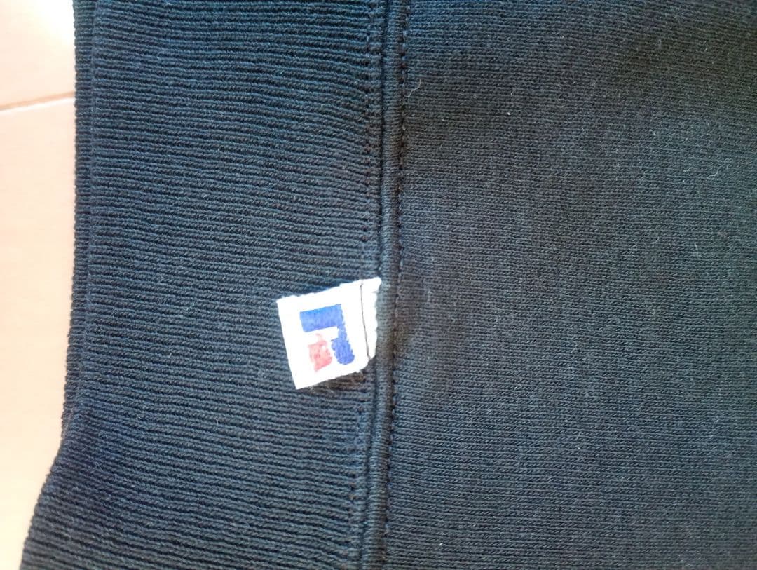 80s USA製 ブラック Russell Athletic ラッセル L