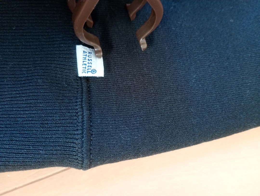 80s USA製 ブラック Russell Athletic ラッセル L