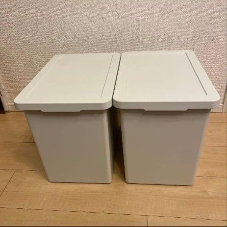 無印良品 ポリプロピレン収納ボックス 深 ホワイトグレー 廃盤