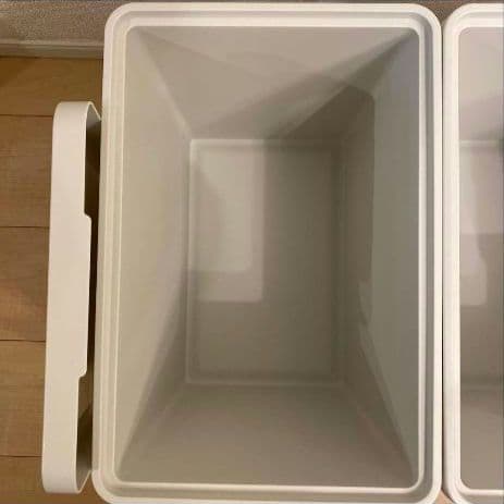 無印良品 ポリプロピレン収納ボックス 深 ホワイトグレー 廃盤