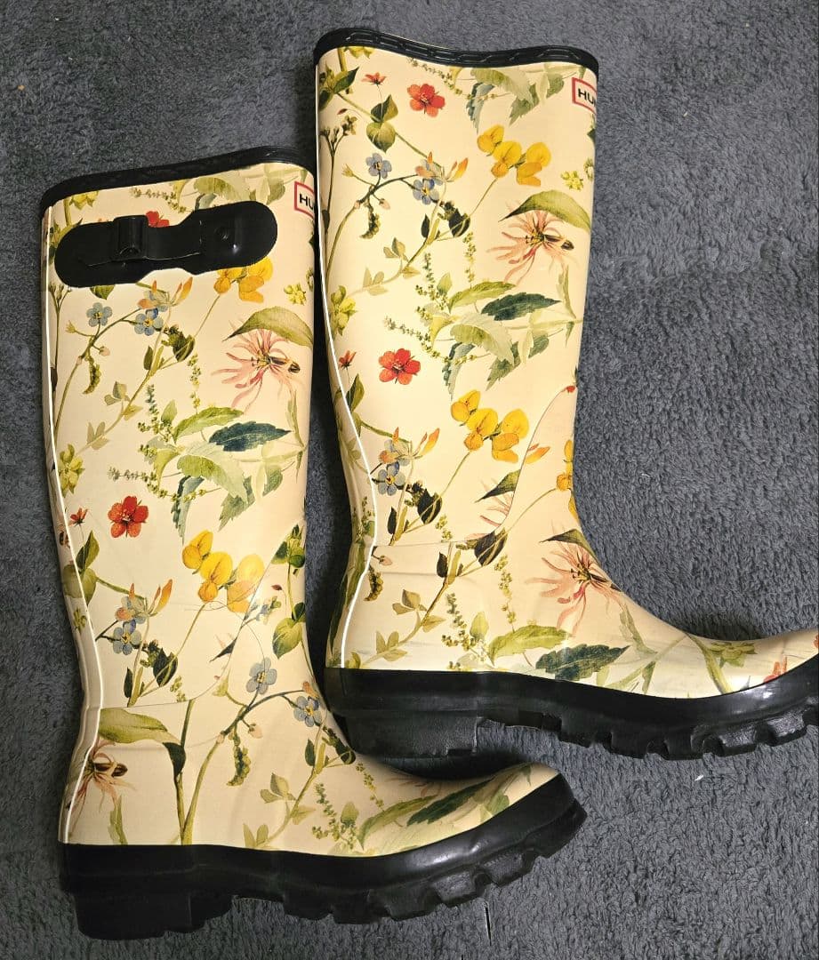 HUNTER ハンター レインブーツ RHSコラボ 花柄 長靴