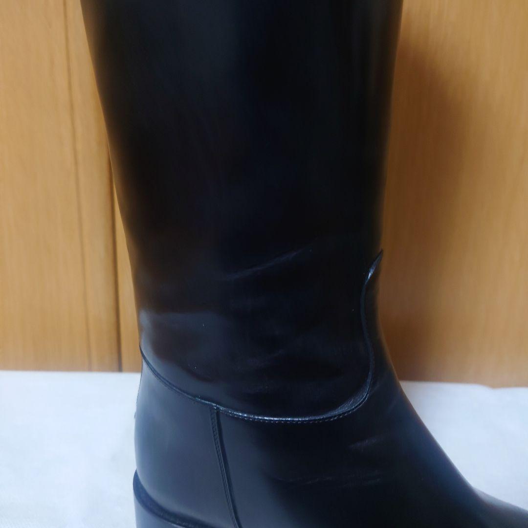 SARTORE 本革 ロングブーツ バックベルト ブラック 37 美品