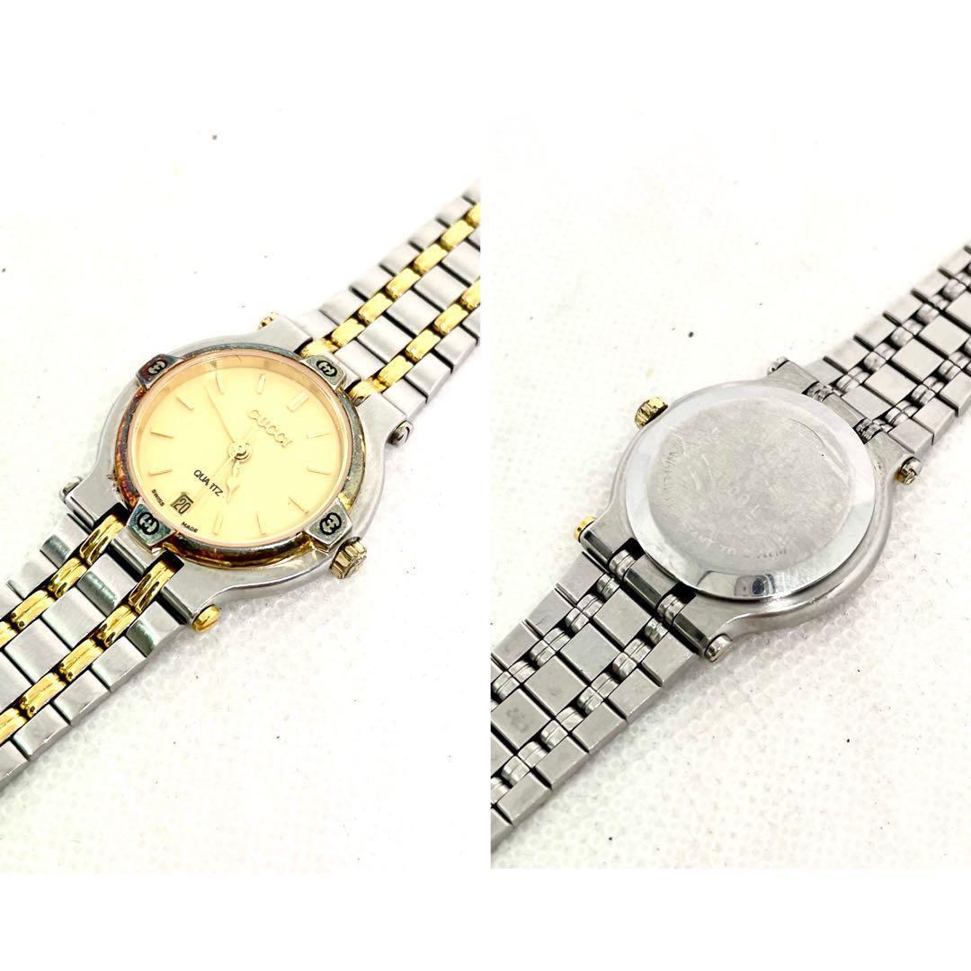 稼働　GUCCI 9000L レディース　外装超音波洗浄済　新品電池交換済