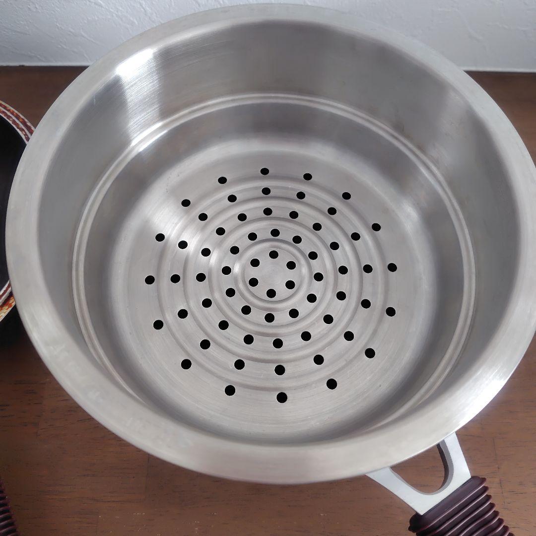 アサヒ軽金属　ダブルパン　蓋　スチーマー