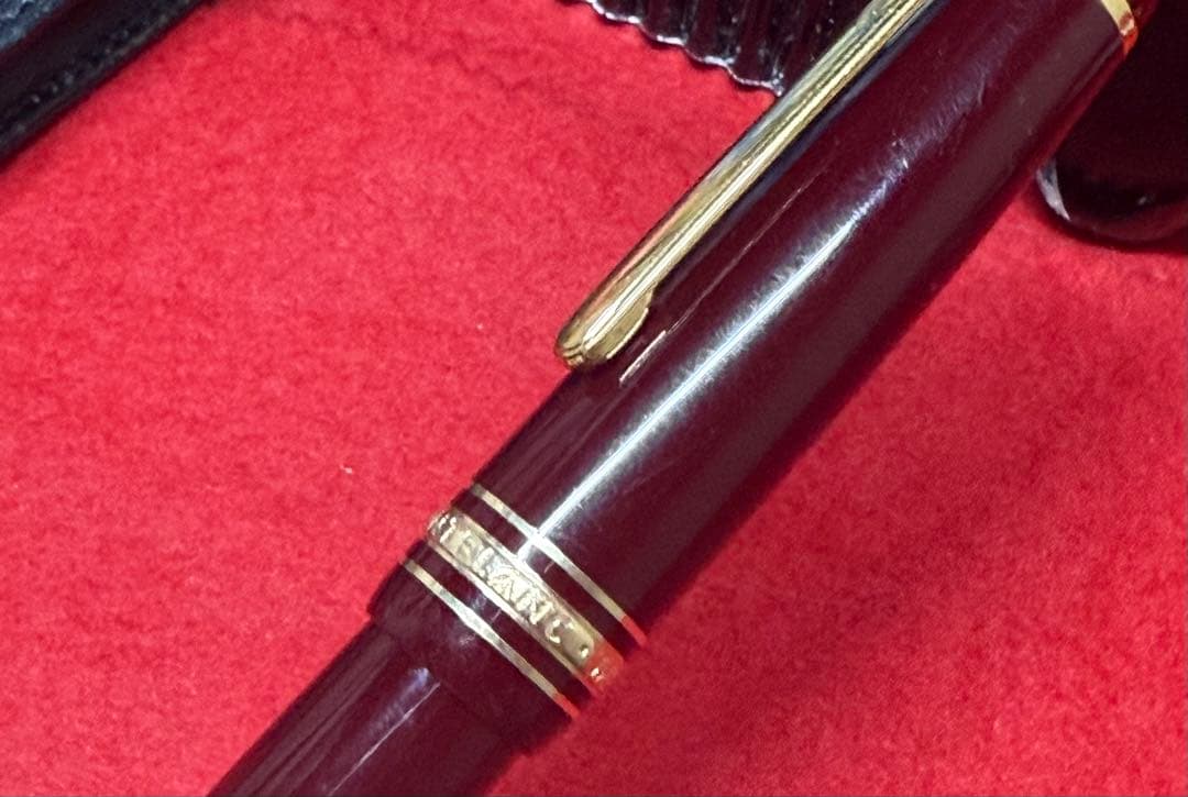 【超希少⭐︎廃番につき激レア品】ボルドーモンブラン万年筆14K中白