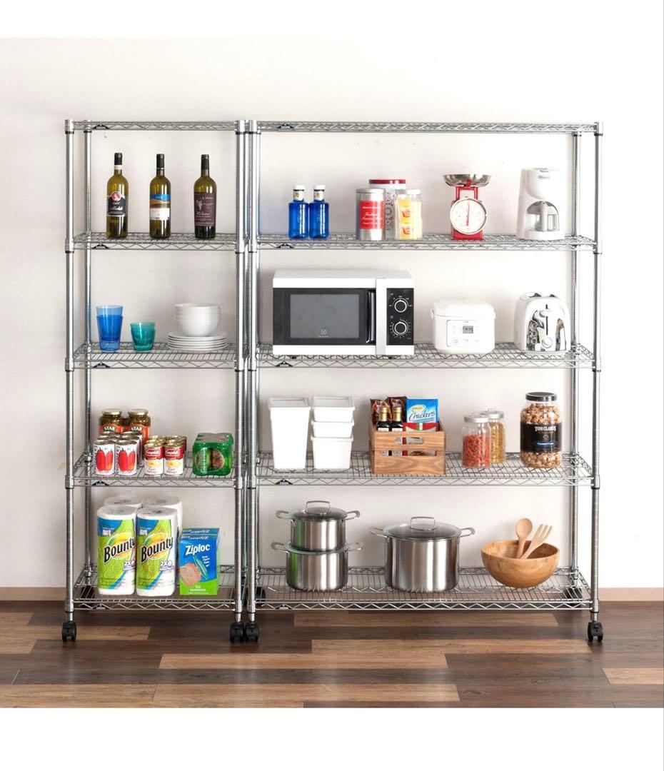 未使用 ドウシシャ ルミナスホームラック 5段 120W NLH1218-5