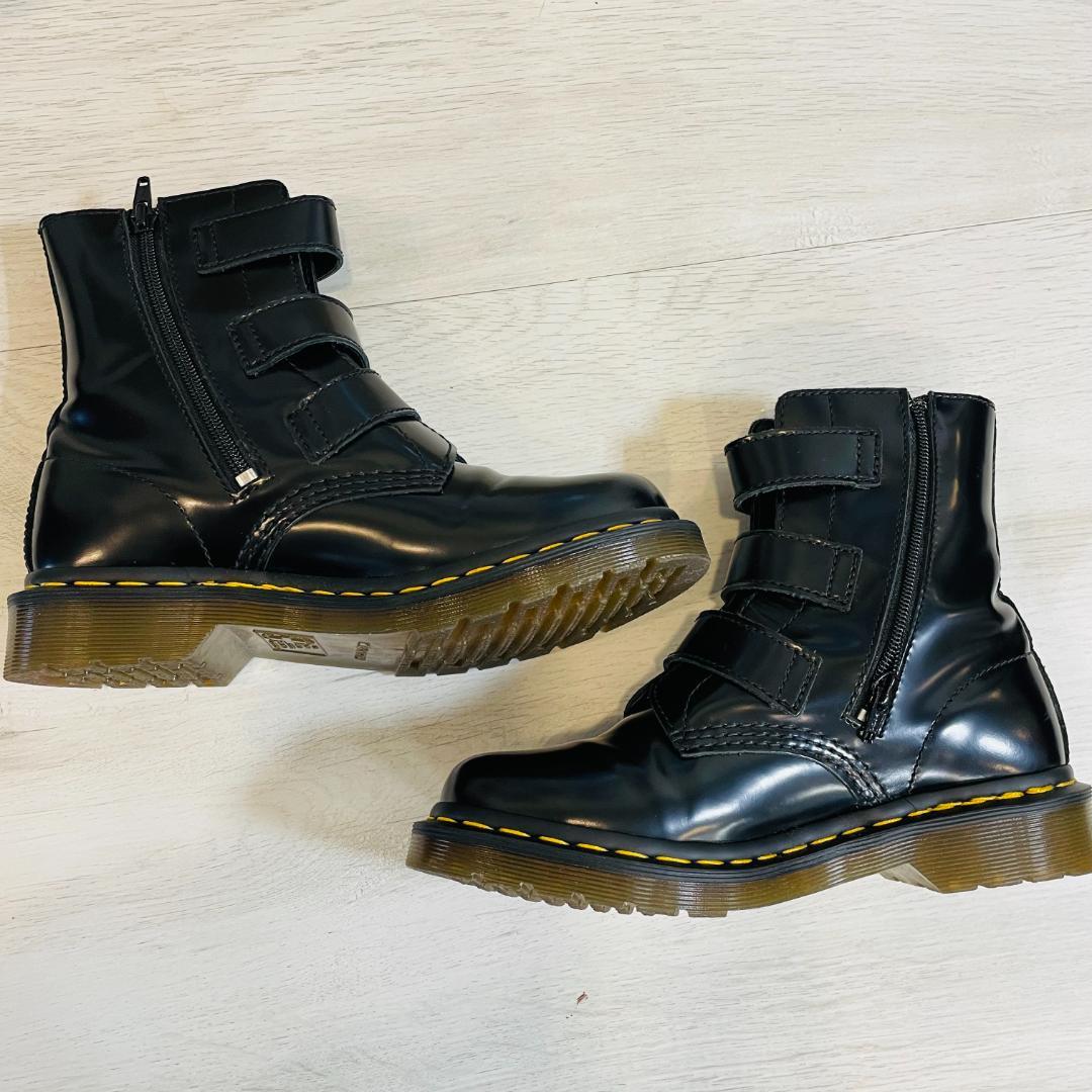 【極美品】ドクターマーチン BLAKE ベルテッドブーツ BLACK 24cm