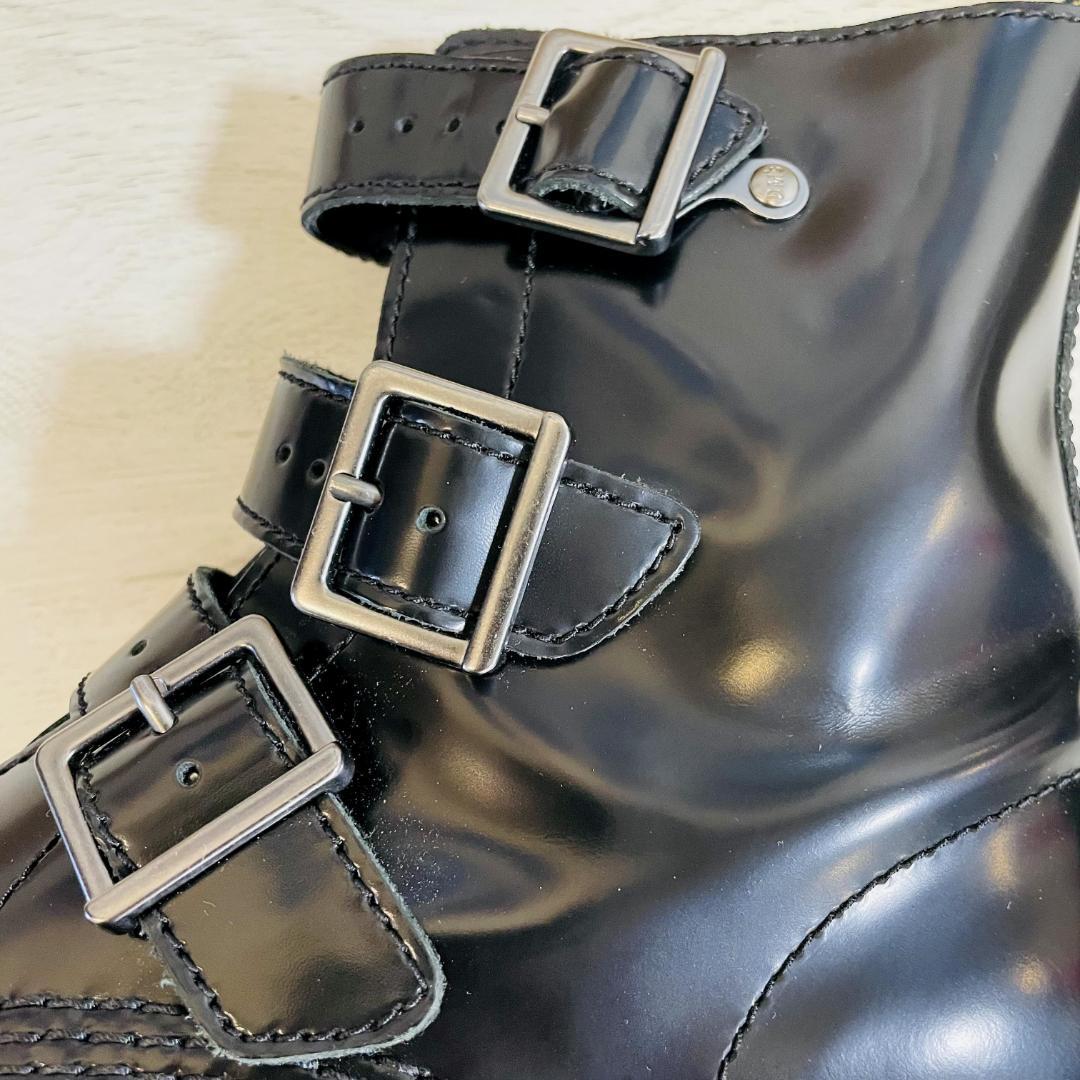 【極美品】ドクターマーチン BLAKE ベルテッドブーツ BLACK 24cm