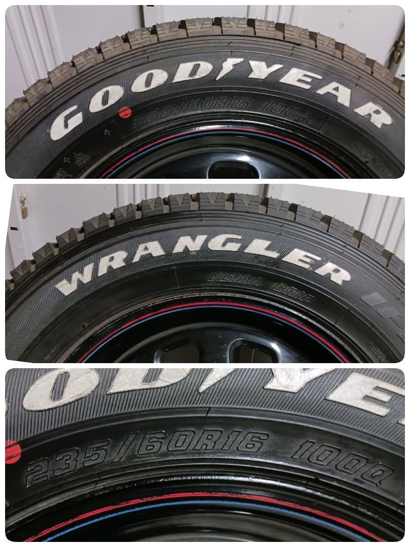 ◆デイトナ16インチホイール◆グッドイヤー製スタッドレス◆235/60R16◆