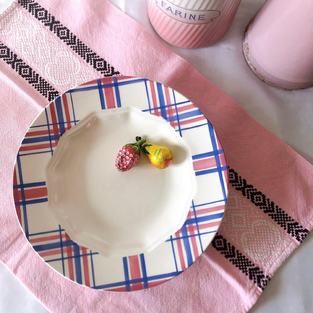 クレイユエモントロー HBCM スーププレート　A フランスアンティーク食器