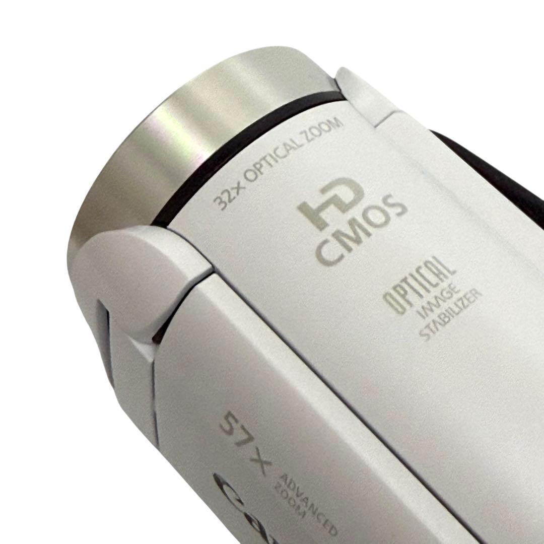 【美品】Canon iVIS HFR800 ビデオカメラ 本体 白 ホワイト