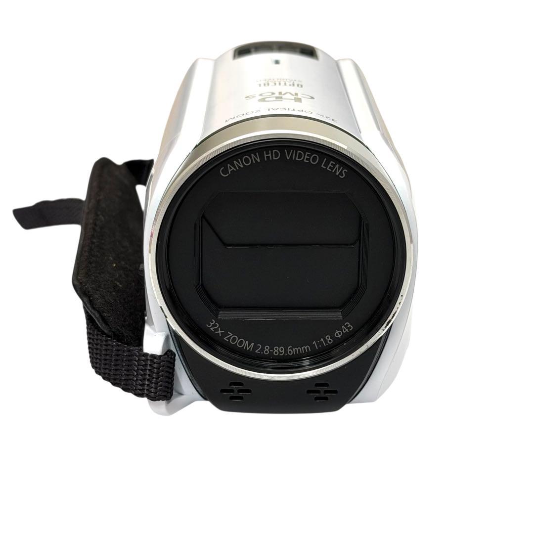 【美品】Canon iVIS HFR800 ビデオカメラ 本体 白 ホワイト
