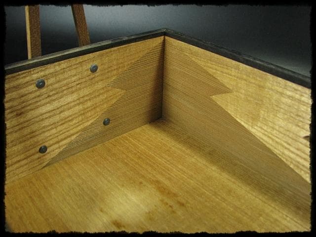 鵬雲斎好 銀杏透 手付 松皮菱 莨盆 山本貞斎 京指物 煙草盆 茶道具 f233