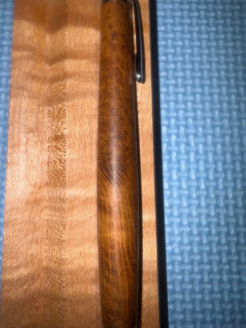 工房楔　チーク瘤杢　上杢　ペンシル