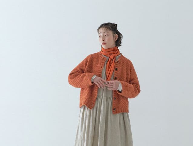 2023AW nest Robe ウールツイードニットカーディガン タグつき