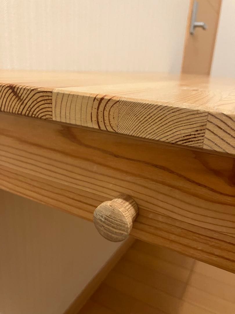 無印良品 学習机 パイン材 木製デスク 廃盤品