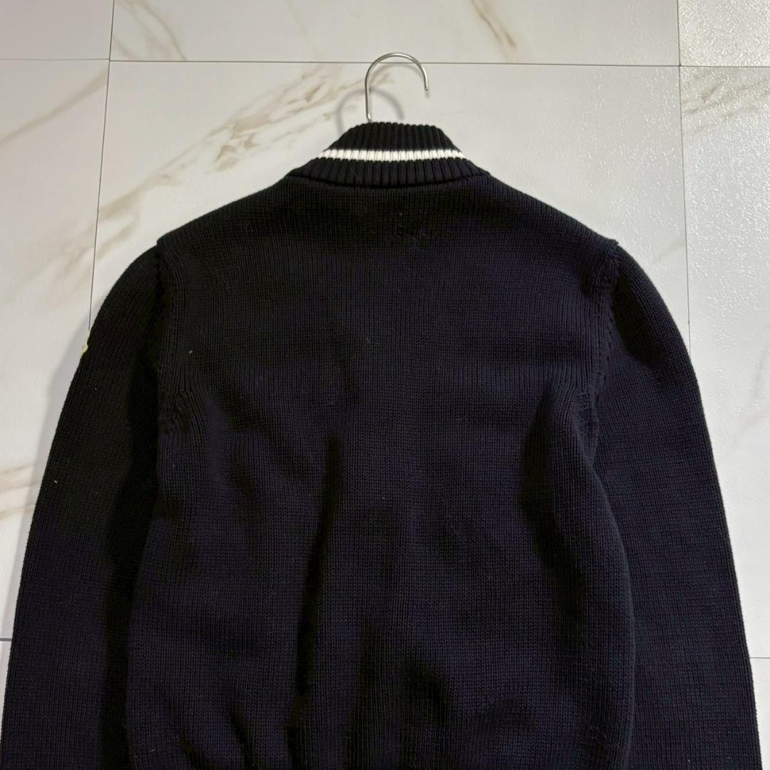 【極美品】モンクレール 25年モデル ダウン カーディガン 切り替え ワッペン