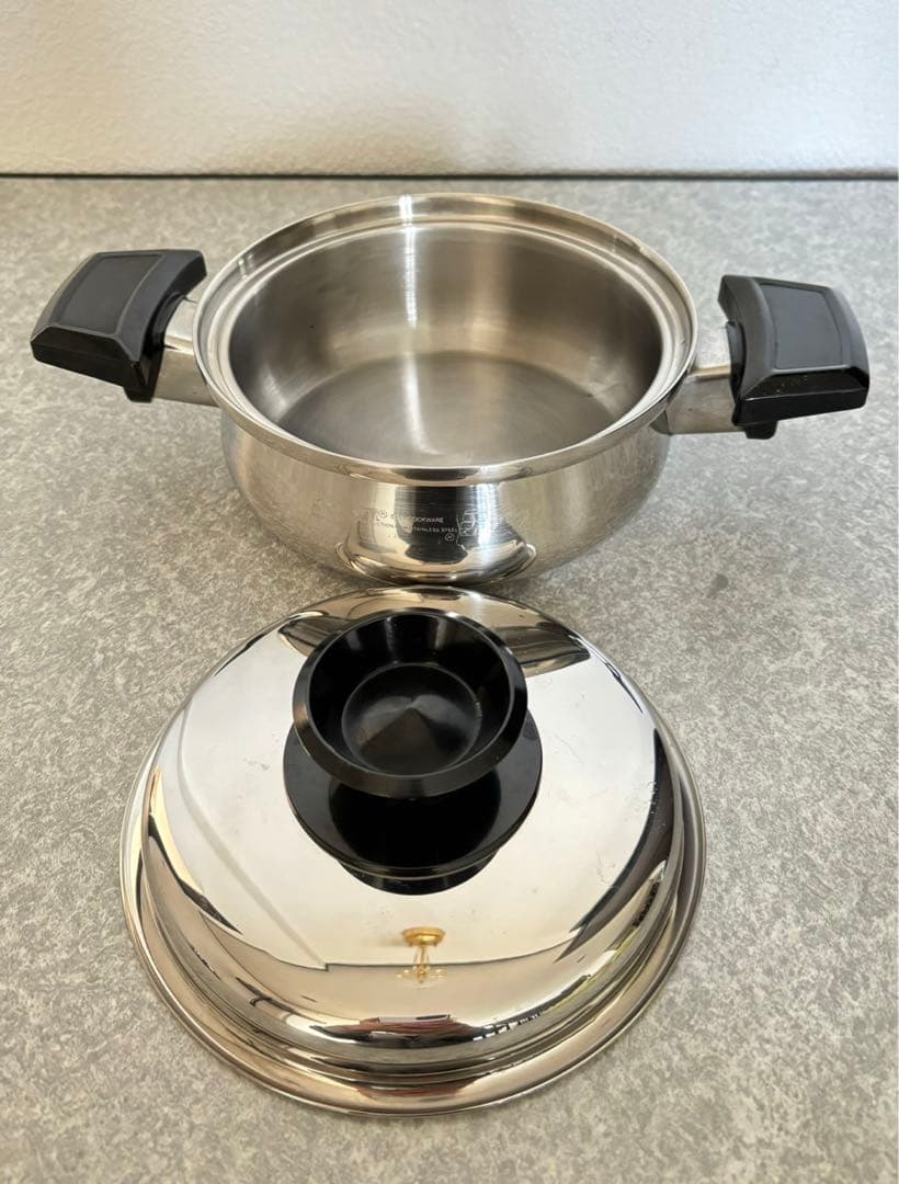 ロイヤルクィーン(非IH対応) :小さめ鍋、ステンレス、1コート