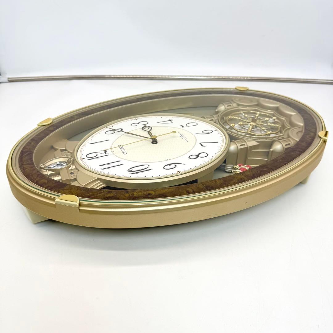 4MN484-0 からくり電波時計 ロディ パルミューズクイーンダムDX 稼動品